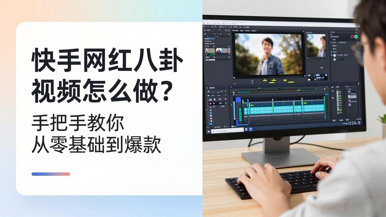 快手网红八卦视频怎么做？手把手教你从零基础到爆款