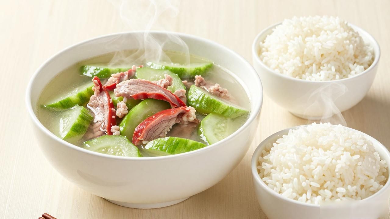 丝瓜肉片汤的营养价值_丝瓜肉片汤食材选择与预处理_丝瓜汆肉片视频